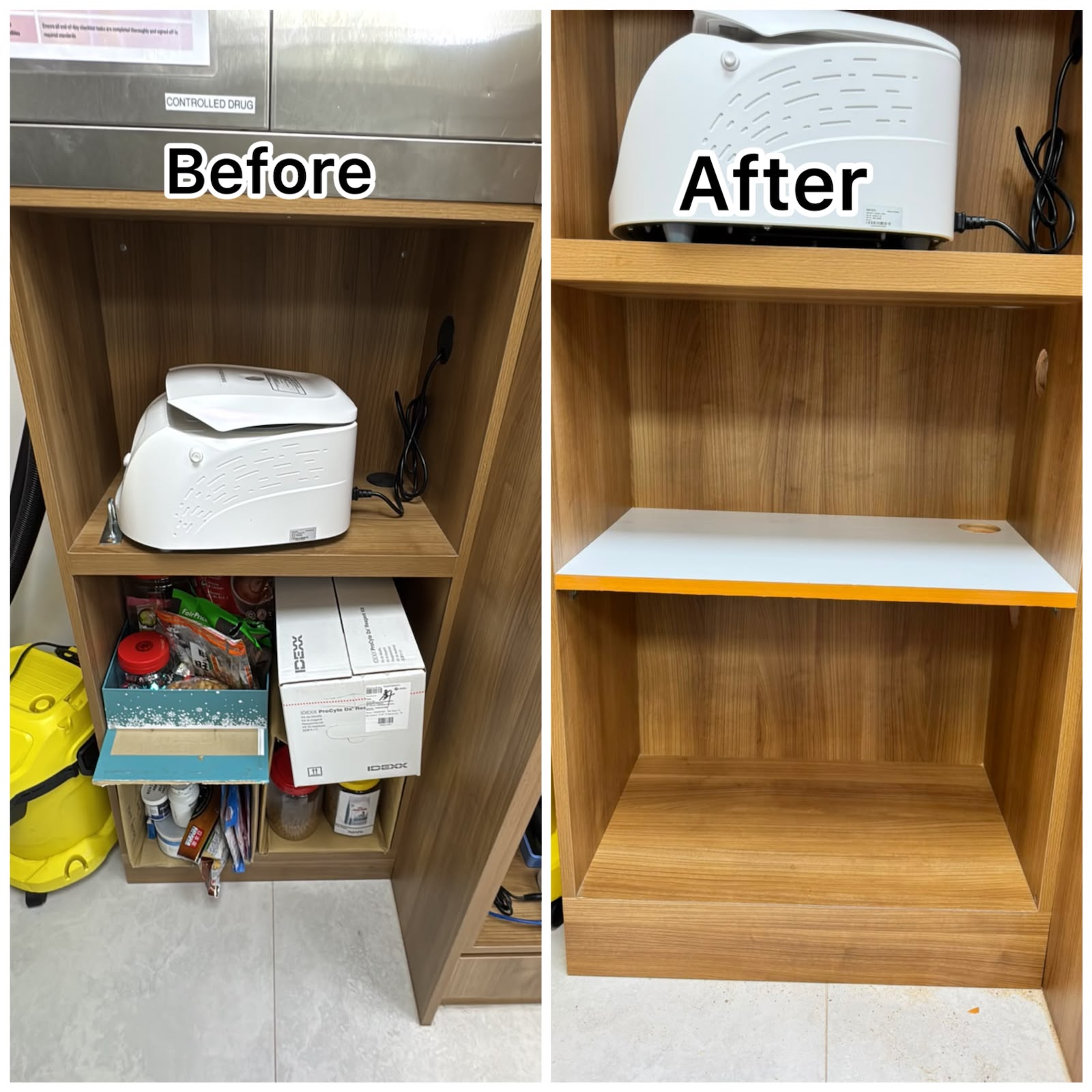 Cabinet Shelf Installation & Modification Service in Singapore